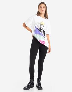 Чёрные брюки Legging с резинками Gloria Jeans