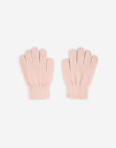 Розовые перчатки для девочки Gloria Jeans