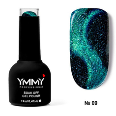 YMMY Professional, Гель-лак 5D Cats Eye №09