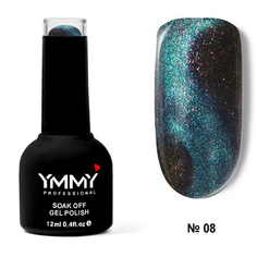 YMMY Professional, Гель-лак 5D Cats Eye №08