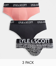 Набор из 3 трусов разного цвета Lyle & Scott Bodywear-Многоцветный