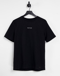 Черная футболка с логотипом Mauvais-Черный