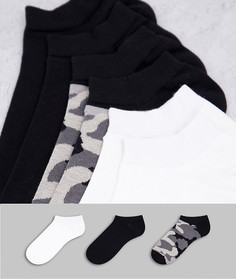 Набор из 3 пар носков (черные/белые/с камуфляжным принтом) Diesel-Разноцветный