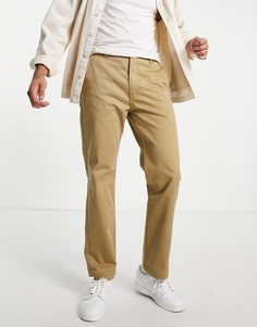Бежевые брюки из саржи стандартного кроя с суженными книзу штанинами Levis Skateboarding-Светло-бежевый цвет
