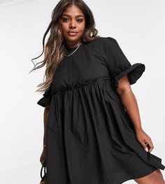 Свободное платье мини Urban Threads Plus-Черный цвет