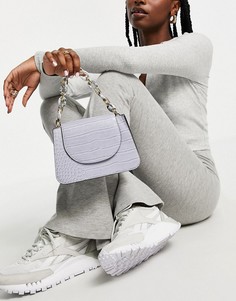 Лавандовая сумка через плечо из кожи под крокодила с цепочкой Call It Spring by ALDO So Fetch-Фиолетовый цвет