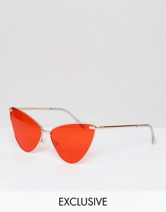 Солнцезащитные очки "кошачий глаз" с красными стеклами AJ Morgan-Красный