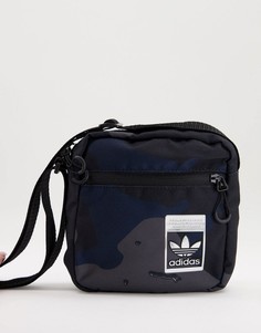 Черная фестивальная сумка через плечо с камуфляжным принтом adidas Originals-Черный цвет