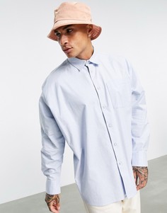 Голубая oversized-рубашка Topman-Голубой