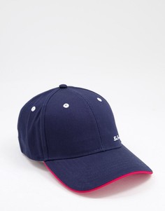 Темно-синяя кепка с логотипом-надписью Ben Sherman-Темно-синий