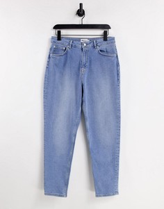 Светло-синие винтажные джинсы из органического хлопка NA-KD-Голубой