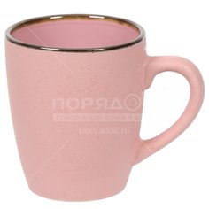 Кружка керамика, 350 мл, Savory, без крыш, Daniks, розовая