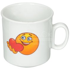 Кружка керамика, 200 мл, Смайлики, Добрушский ФЗ, 3С0929, в асс