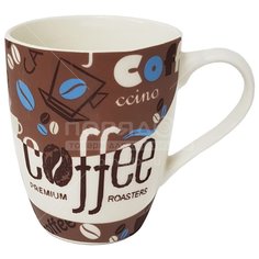 Кружка фарфор, 340 мл, Coffee, без крыш, Rainbow, WWCOF-8