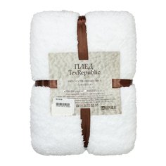 Плед Texrepublic полутораспальный (150х200 см) полиэстер, 1520 белый
