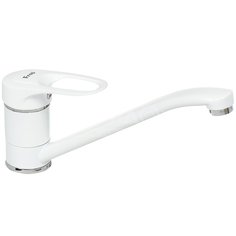 Смеситель для кухни Frap F4928-12 латунный, картридж 40 мм, белый