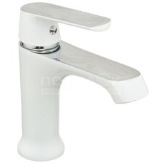 Смеситель для раковины Frap F1031 латунный шаровый, белый