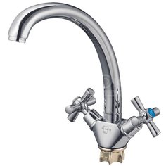 Смеситель для кухни Solone KOA4-A722 хромированный с керамическим картриджем и гайкой