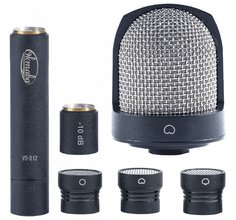 МК-012-10 Профессиональный студийный конденсаторный микрофон со сменными капсюлями с малой диафрагмой (черный) в деревянн Октава