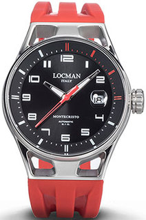fashion наручные мужские часы Locman 0541A01S-00BKRDSR. Коллекция MONTECRISTO