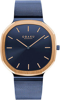 fashion наручные мужские часы Obaku V253GXSLML. Коллекция Oktant