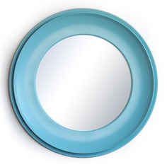 Зеркало в раме minerva (miljö) голубой 6 см.