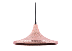 Светильник подвесной lux beat wide (desondo) розовый 20 см.