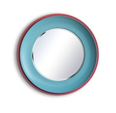 Зеркало в раме minerva dc (miljö) голубой 6 см.