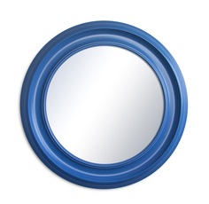 Круглое зеркало в раме katalina (miljö) синий 4 см.