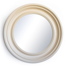Круглое зеркало в раме mayra (miljö) бежевый 6 см.