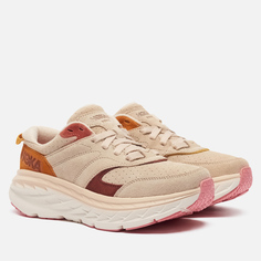 Мужские кроссовки Hoka One One Bondi Suede, цвет бежевый