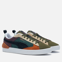 Кроссовки Puma Suede Bloc WTFormstripe, цвет оливковый