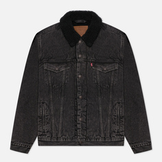 Мужская джинсовая куртка Levis Type III Sherpa Trucker, цвет серый