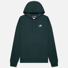 Мужская толстовка New Balance Essentials Embroidered Hoodie, цвет зелёный