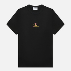 Мужская футболка Calvin Klein Jeans Gradient Back Logo, цвет чёрный
