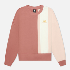 Женская толстовка New Balance Athletics Higher Learning Crew Neck, цвет розовыйS