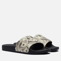 Сланцы Chinatown Market Smiley Money Line Slides, цвет чёрный