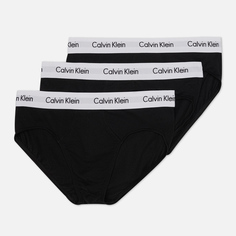 Комплект мужских трусов Calvin Klein Underwear 3-Pack Hip Brief, цвет чёрный, размер S