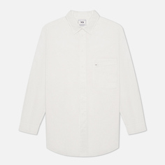 Мужская рубашка Y-3 Classic Chest Logo Button-Down, цвет белый