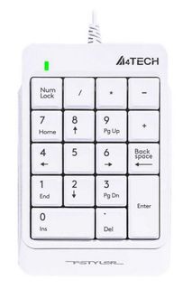 Клавиатура A4Tech Fstyler FK13P числовой блок, белый USB slim для ноутбука (1379893)
