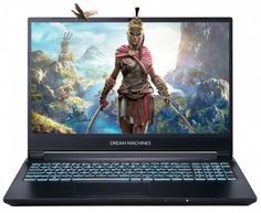 Ноутбук Dream Machines G1660Ti-15RU55 i7 10750H/8GB/512GB SSD/noDVD/15.6&quot; FHD/GeForce GTX1660Ti 6GB/Cam/BT/WiFi/noOS
