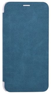 Чехол BoraSco Book Case 34401 для IPhone X/ Xs, замша, сине-зеленый