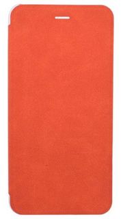 Чехол BoraSco Book Case 34400 для IPhone X/ Xs, замша, терракотовый