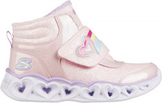 Кроссовки высокие утепленные для девочек Skechers Heart Lights, размер 31.5