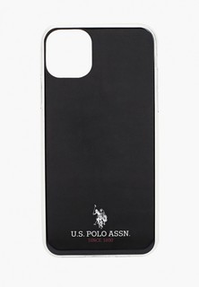 Чехол для iPhone U.S. Polo Assn. 11 Pro Max, PC/TPU Logo Small horse Black