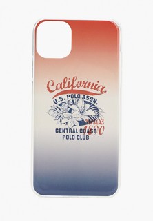 Чехол для iPhone U.S. Polo Assn. 11, PC/TPU Gradient California Blue/Red