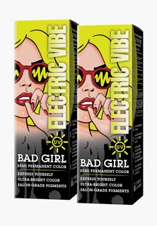 Краска для волос Bad Girl неоновый желтый Electric Vibe, 150 мл х 2 шт.