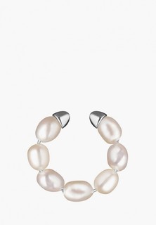 Кафф Wanna?Be! Wannabe из жемчуга серебряный