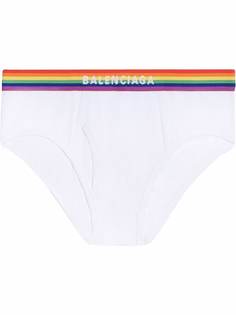 Balenciaga трусы-брифы Pride с вышитым логотипом