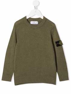 Stone Island Junior джемпер с нашивкой-логотипом